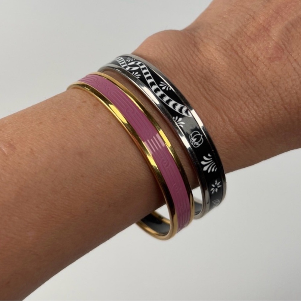 Hermès Printed Enamel Bangle